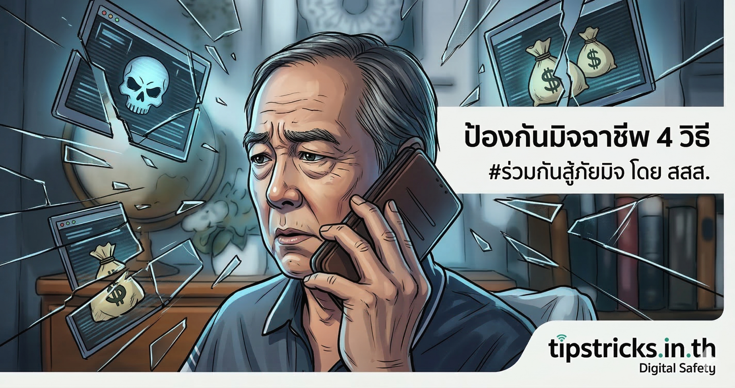 วิธีป้องกันมิจฉาชีพ สสส ร่วมกันสู้ภัยมิจ