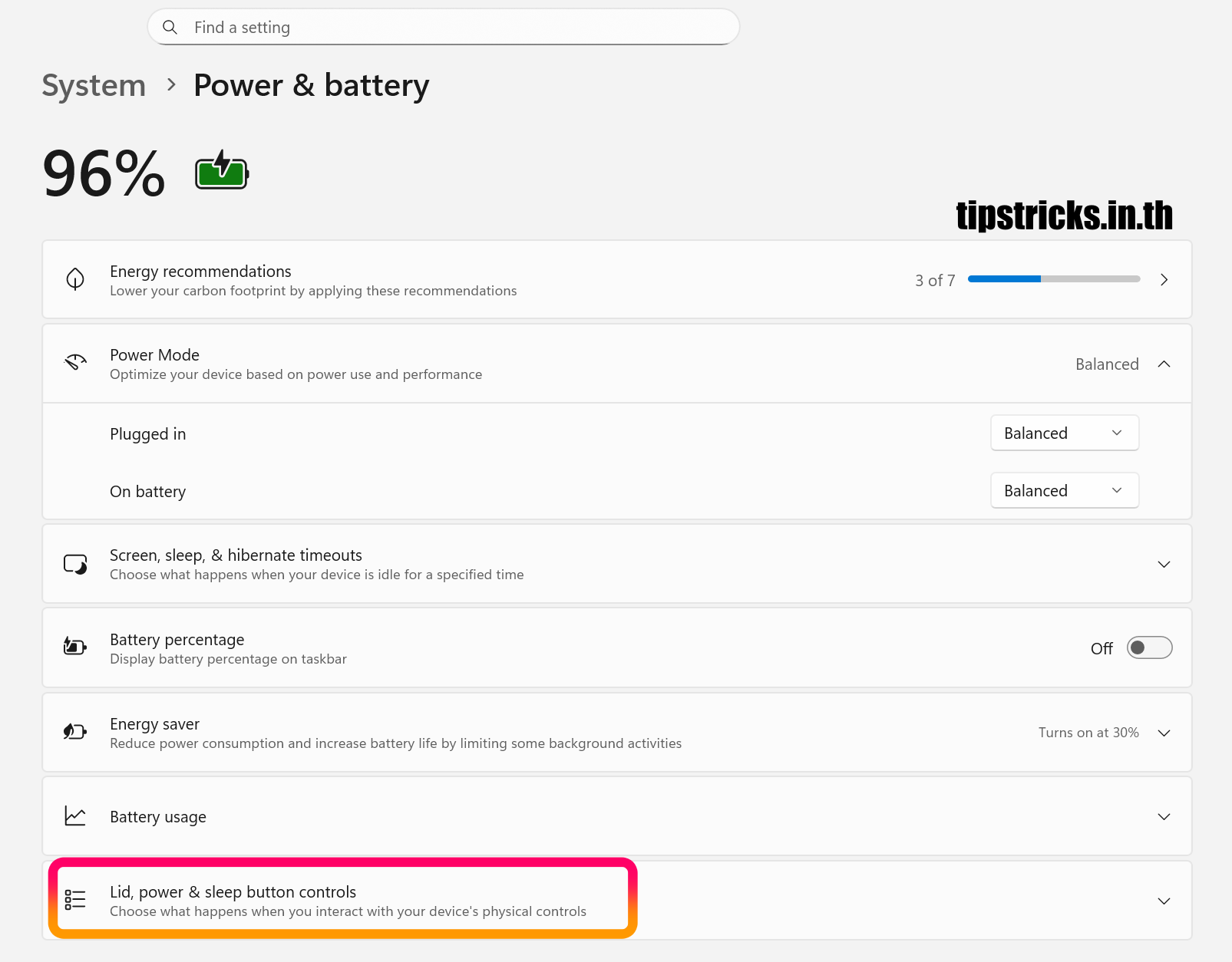 วิธีตั้งค่าพับจอโน๊ตบุ๊ค Windows 11 ให้ประหยัดแบตเหมือนปิดเครื่อง